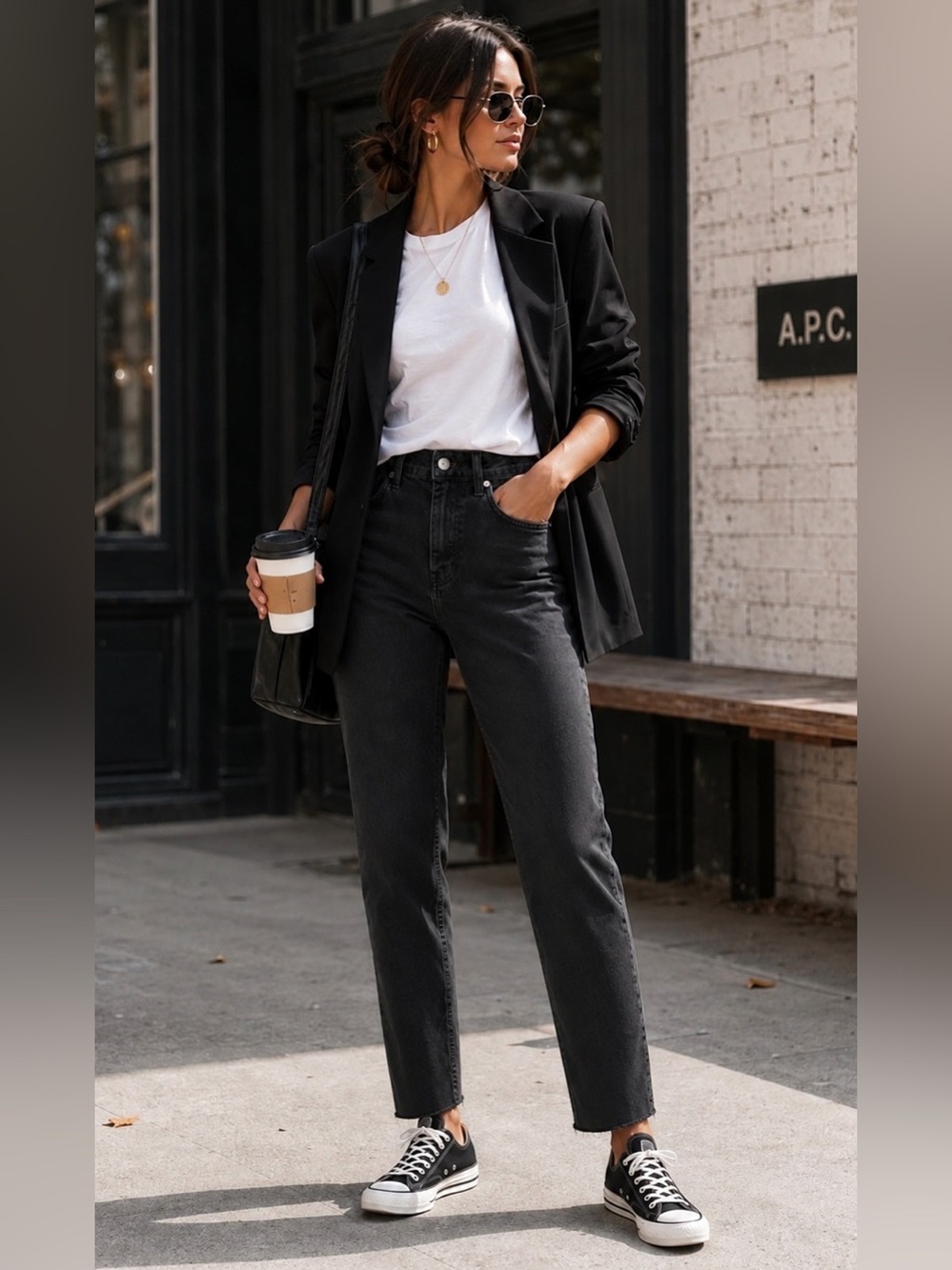 Madewell Classic Straight Jeans Black Size 26 | High Rise | 26” Inseam